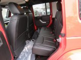 2013 Jeep Wrangler Unlimited Rubicon 4x4 Rear Seat
