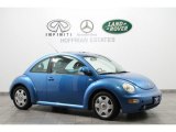 2000 Techno Blue Metallic Volkswagen New Beetle GLX 1.8T Coupe #75726952