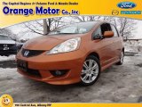 2010 Orange Revolution Metallic Honda Fit Sport #75726640