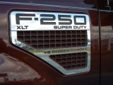 2010 Ford F250 Super Duty XLT Crew Cab Marks and Logos