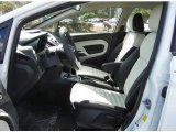2013 Ford Fiesta Titanium Hatchback Arctic White Leather Interior