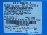 2013 Mustang Color Code for Grabber Blue - Color Code: CI