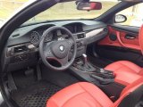 2007 BMW 3 Series 335i Convertible Coral Red/Black Interior