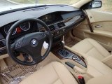 2007 BMW 5 Series 525i Sedan Beige Interior