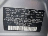 2012 Sonata Color Code for Hyper Silver Metallic - Color Code: FHM