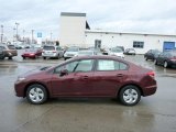 2013 Crimson Red Pearl Honda Civic LX Sedan #75786891