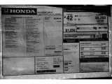 2013 Honda Insight EX Hybrid Window Sticker