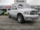 2012 Bright White Dodge Ram 1500 Laramie Crew Cab 4x4 #75786664