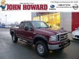 2005 Dark Toreador Red Metallic Ford F250 Super Duty FX4 SuperCab 4x4 #75787728