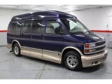 2000 Indigo Blue Metallic Chevrolet Express G1500 Passenger Conversion Van #75786827