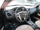 2012 Chrysler 200 Limited Sedan Black/Light Frost Interior