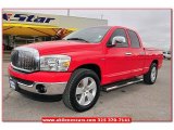 2006 Flame Red Dodge Ram 1500 SLT Quad Cab #75871390