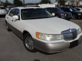 Vibrant White Lincoln Town Car in 2000