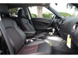 2013 Nissan Juke SL Black/Red/Silver Trim Interior