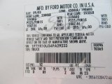 2004 Ranger Color Code for Oxford White - Color Code: YZ