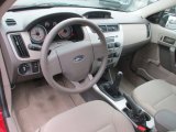 2010 Ford Focus S Sedan Medium Stone Interior