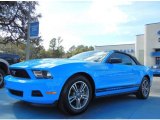 2012 Grabber Blue Ford Mustang V6 Premium Convertible #75977456