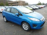 2013 Blue Candy Ford Fiesta SE Sedan #75977472