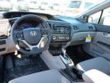 2013 Honda Civic EX Sedan Gray Interior