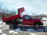 2012 Vermillion Red Ford F350 Super Duty XL Regular Cab 4x4 Dump Truck #76071910