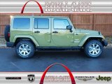 2013 Commando Green Jeep Wrangler Unlimited Sahara 4x4 #76071898