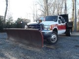 2004 Oxford White Ford F550 Super Duty XL Regular Cab 4x4 Chassis Plow Truck #76072161