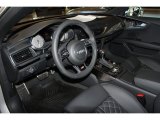 2013 Audi S7 4.0 TFSI quattro Black Valcona leather with diamond stitching Interior