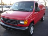 2007 Vermillion Red Ford E Series Van E250 Commercial #76071822