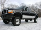 2000 Black Ford F250 Super Duty XLT Extended Cab 4x4 #76127576