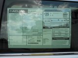 2012 Acura TSX Sport Wagon Window Sticker
