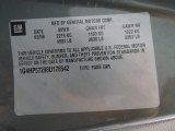 2008 Buick Lucerne CX Info Tag