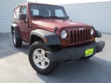 2009 Red Rock Crystal Pearl Coat Jeep Wrangler X 4x4 #76185605
