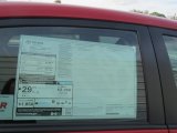 2013 Toyota Corolla S Window Sticker