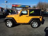 2012 Dozer Yellow Jeep Wrangler Sahara 4x4 #76185755
