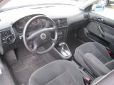 2002 Volkswagen Golf GLS Sedan Black Interior