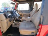 2002 Jeep Wrangler X 4x4 Front Seat