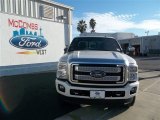 2013 White Platinum Metallic Tri-Coat Ford F350 Super Duty Platinum Crew Cab 4x4 #76224002