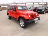 Rock Lobster Red Jeep Wrangler Unlimited in 2013