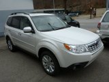 Satin White Pearl Subaru Forester in 2013