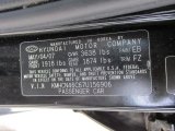 2007 Accent Color Code for Ebony Black - Color Code: EB