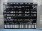 2010 GL Color Code for Palladium Silver Metallic - Color Code: 792