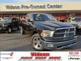 2010 Brilliant Black Crystal Pearl Dodge Ram 1500 Big Horn Quad Cab 4x4 #76279691