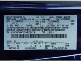 2013 Escape Color Code for Deep Impact Blue Metallic - Color Code: J4