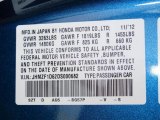 2013 CR-Z Color Code for North Shore Blue Pearl - Color Code: BG57P