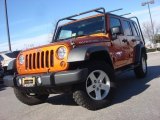 2011 Mango Tango Pearl Jeep Wrangler Unlimited Rubicon 4x4 #76279222