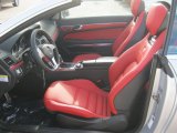 2013 Mercedes-Benz E 550 Cabriolet Red/Black Interior