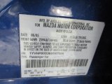 2006 MAZDA6 Color Code for Lapis Blue Metallic - Color Code: 25V