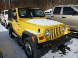 2002 Solar Yellow Jeep Wrangler SE 4x4 #76332744