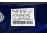 2011 Accord Color Code for Belize Blue Pearl - Color Code: B551P