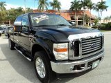 2008 Black Ford F350 Super Duty Lariat Crew Cab 4x4 #76332571